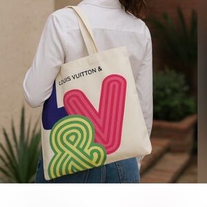 New Louis Vuitton limited edition shopping ECO tote bag from Shenzhen museum